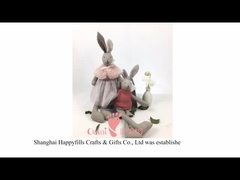 Giocattolo molle 100% della peluche del cotone 23cm Grey Bear Toy Earth Friendly molle organico