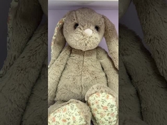 Comode scarpe da bambino in peluche Scarpe da coniglio bianche calde da 9 cm
